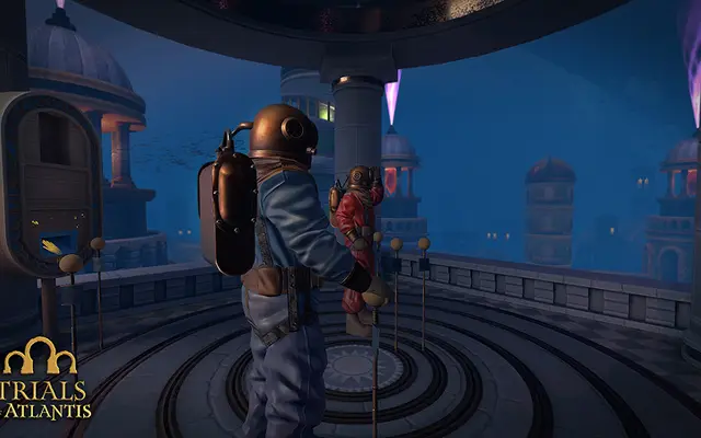 Duiker in een verzonken stad in het VR-spel Trials of Atlantis